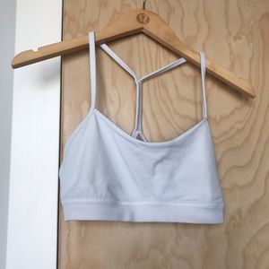 LuluLemon white Flow Y bra